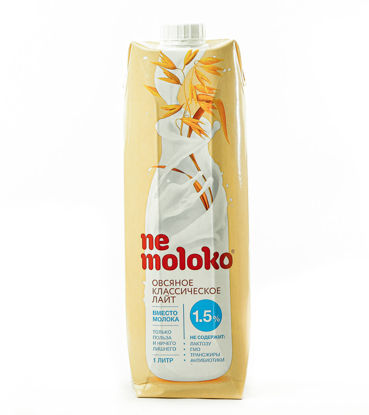Изображение 0892 "Nemoloko" напиток  овсяный  классический лайт обогащённый кальцием и витамином В2, 1,5%,  1л