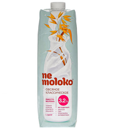 Изображение 0922 "Nemoloko" напиток овсяный классический обогащённый кальцием и витамином В2,  3,2% ,  1л