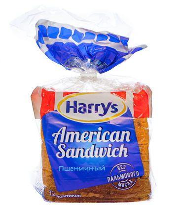 Изображение 6040 Хлеб Сaндвичный пшеничный Harry's 470г